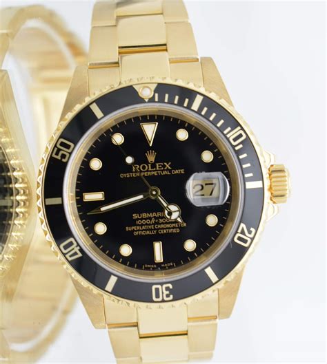 rolex submariner gold gebraucht|solid gold rolex submariner.